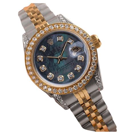 rolex datejust 6917 two tone diamond bezel womens watch|rolex ladies datejust 69173 price.